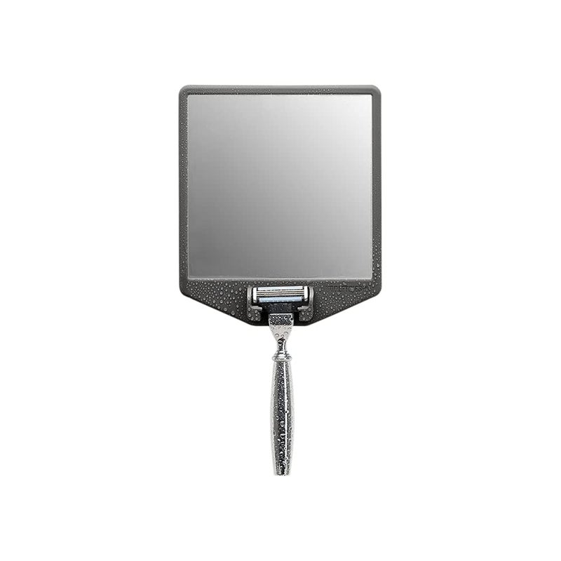 TOOLETRIES The Joseph Shower Mirror for Shaving - Silicone Razor Holder for Shower, Stlyish Bathroom Shower Accessory - Features Silicone-Grip, Removable & Reusable - Charcoal - Image 1